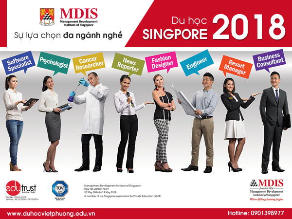 Du học Singapore tại Học viện MDIS năm 2018