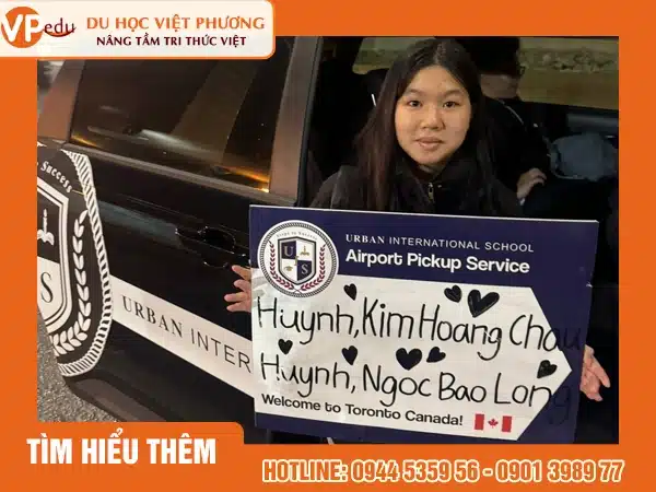 Trường hỗ trợ đưa đón học sinh tại Sân bay