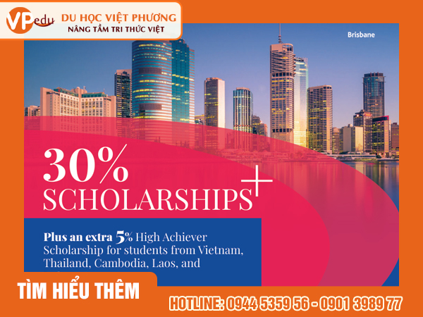 Học bổng lên đến 30% học phí cho sinh viên quốc tế