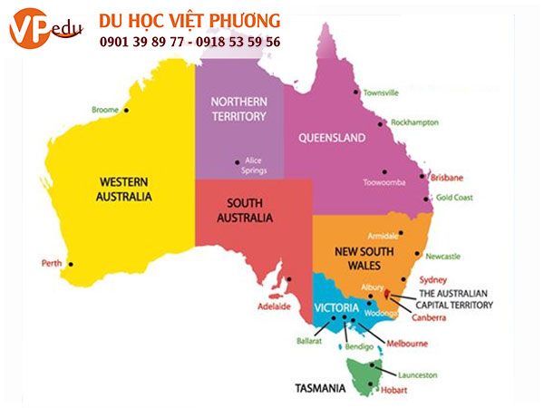 Bản đồ nước Úc