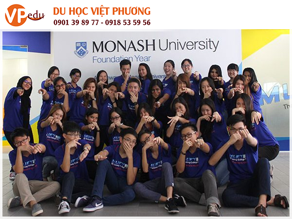 Sinh viên của Trường Đại học Monash rất năng động, vui vẻ và vô cùng hòa đồng