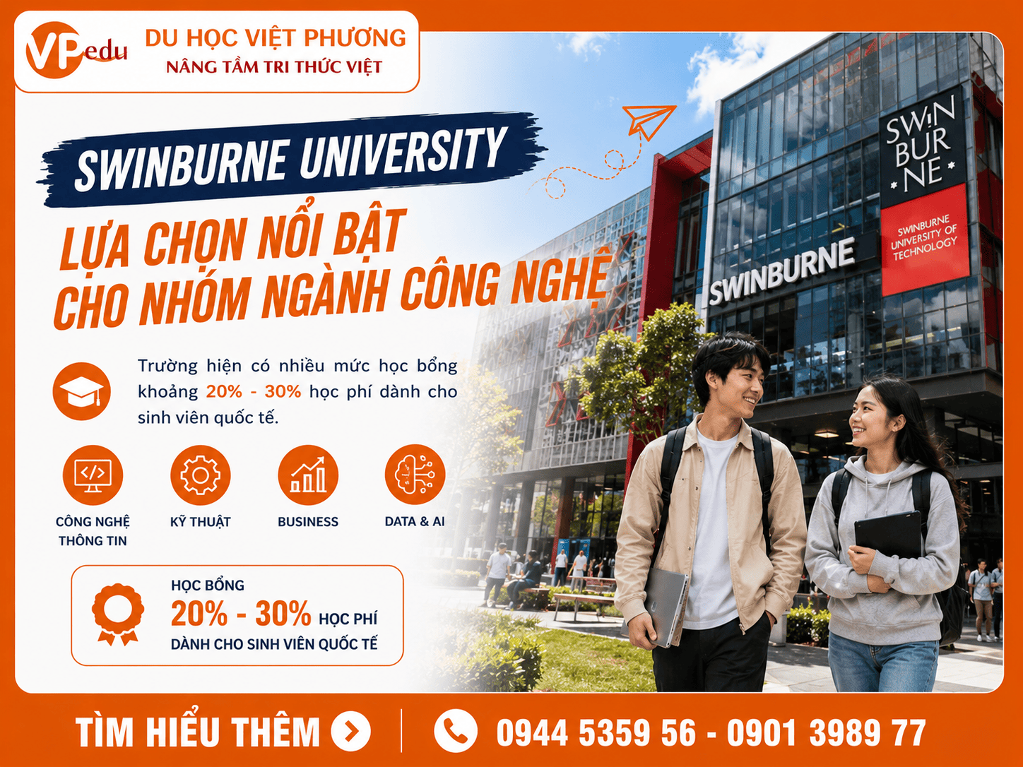 Swinburne University - Lựa Chọn Nổi Bật Cho Nhóm Ngành Công Nghệ