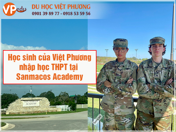 Học sinh của Du học Việt Phương nhập học THPT tại trường Sanmacos Academy