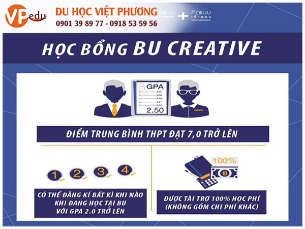 Học bổng Đại học Bangkok: “BU CREATIVE SCHOLARSHIP”