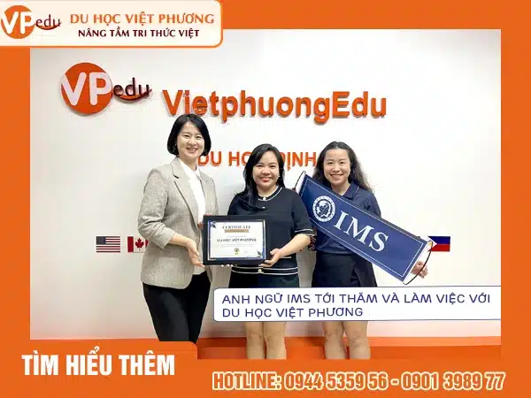 Đại diện IMS tới thăm văn phòng Du học Việt Phương