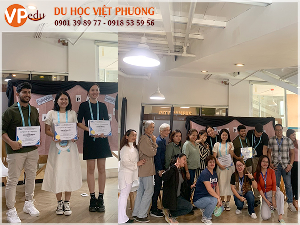 Học sinh của du học Việt Phương theo học chương trình tiếng anh tại Anh ngữ Beci 