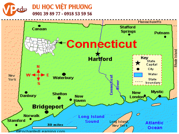 Du học Mỹ nên chọn bang nào? Bang Connecticut sẽ là lựa chọn của bạn