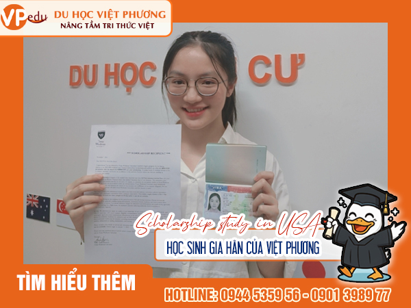 Học bổng du học Mỹ của học sinh nhà Việt Phương