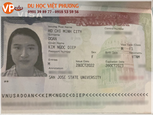 Học sinh của Du học Việt Phương gia hạn Visa du học Mỹ thành công