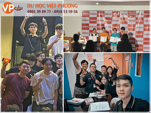 Du học sinh Việt Nam tại trường anh ngữ SMEAG