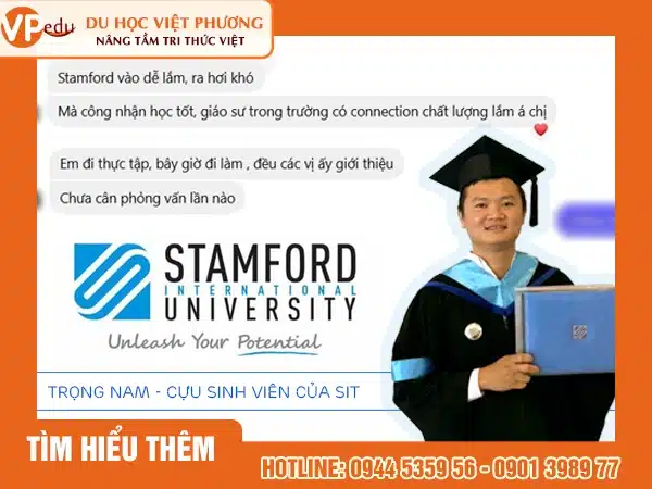 Học sinh của Việt Phương nói gì về Đại học Quốc Tế Stamford