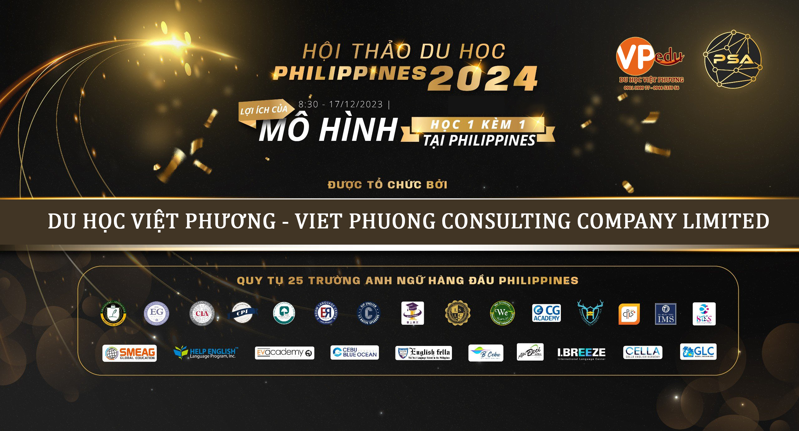 Du học Việt Phương - Đơn vị đồng tổ chức chương trình Hội Thảo Du học Philippines 2024