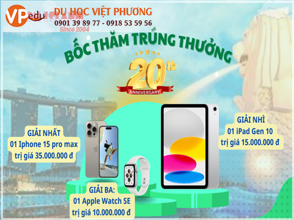 Đăng ký sớm - nhận ưu đãi khủng với học sinh của Du học Việt Phương