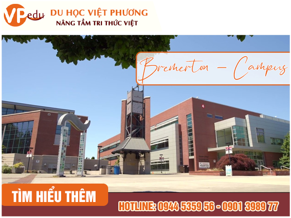 Olympic College có 3 campus và campus dành cho sinh viên quốc tế là Bremerton