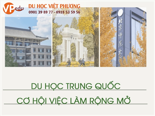 Cơ hội việc làm khi du học Trung Quốc