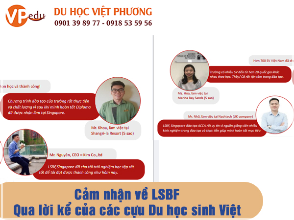 Cảm nhận của sinh viên về Học viện LSBF Singapore