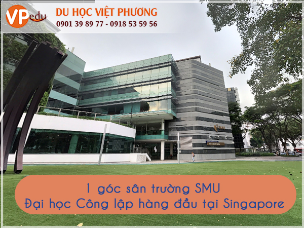 Sân trường đại học quản lý Singapore - SMU