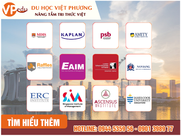 Danh sách một số Học Viện tiêu biểu ở Singapore