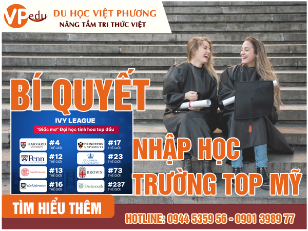 Nhập học vào trường Top đầu tại Mỹ