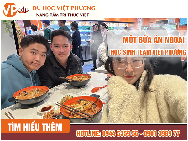 Học sinh của Việt Phương lâu lâu sẽ lựa chọn đi ăn ngoài để gặp gỡ bạn bè
