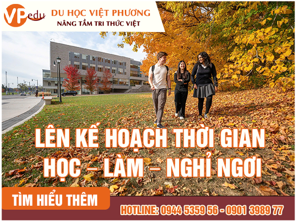 Lên kế hoạch thời gian học – làm – nghỉ ngơi