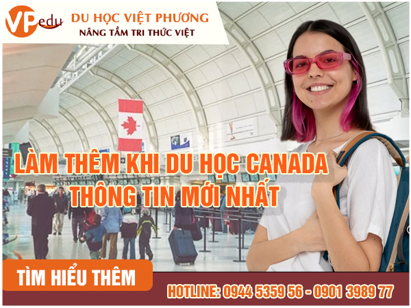 Việc làm thêm khi du học Canada