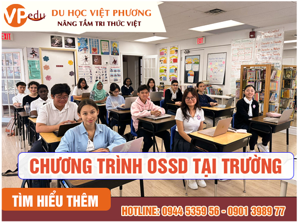 OSSD (Ontario Secondary School Diploma) là chương trình trung học phổ thông tiêu chuẩn của tỉnh Ontario