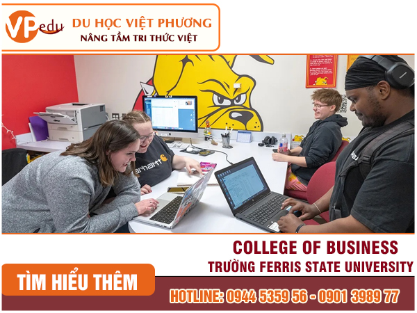 1 lớp học của Khoa Business của trường