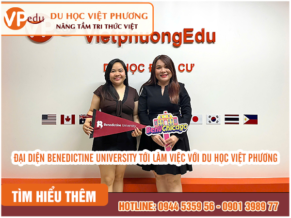 Benedictine University tới thăm và làm việc với Du học Việt Phương