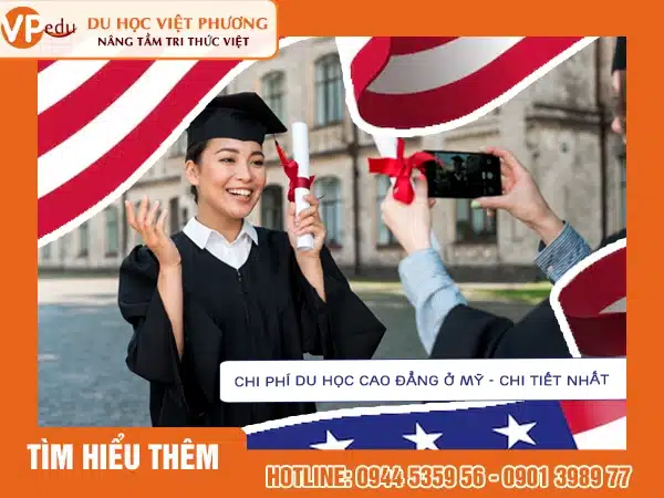 Chi phí du học Mỹ bậc cao đẳng như thế nào?