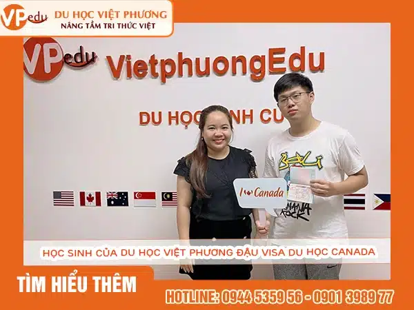 Học sinh của Du học Việt Phương đậu visa du học Canada
