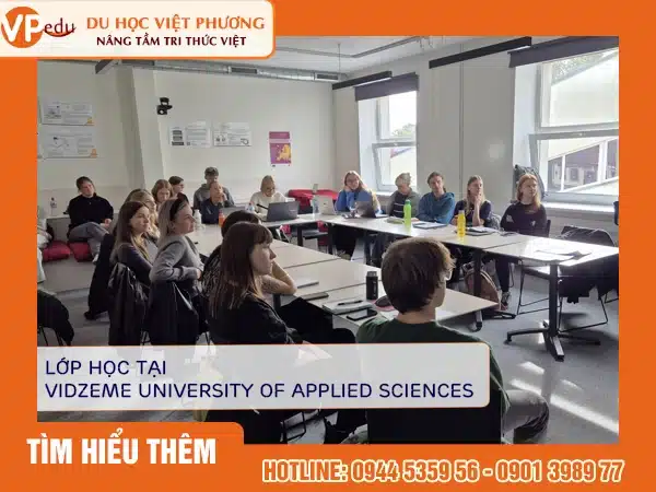 Lớp học tại Vidzeme University of Applied Sciences