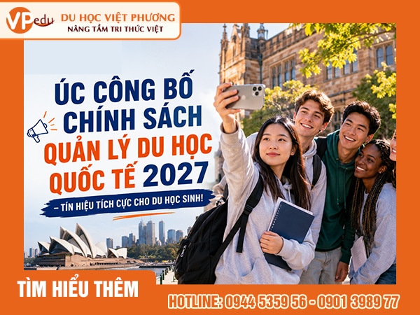 Chính phủ Úc đã công bố số lượng tuyển sinh quốc tế năm học mới