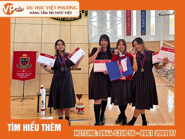 Học sinh của team Du học Việt Phương tốt nghiệp tại trường OLSH