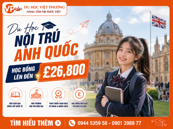 Du Học Nội Trú Anh Quốc: Học Bổng Lên Đến £26,800