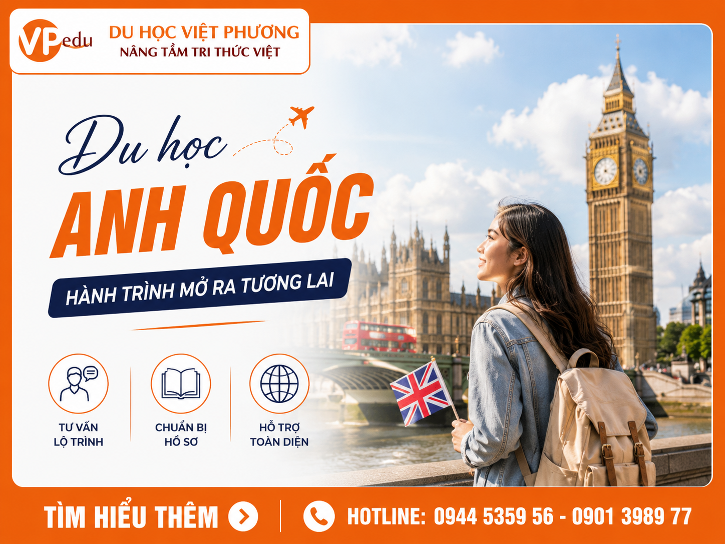 Du Học Việt Phương Đồng Hành Cùng Học Sinh Trên Hành Trình Du Học Anh Quốc