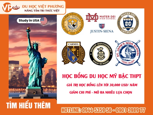 Học bổng du học Mỹ bậc THPT 2026: Cơ hội thực tế với chi phí tối ưu
