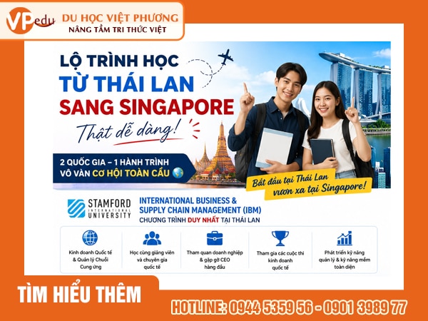 Du học Thái Lan chuyển tiếp Singapore: Lộ trình quốc tế thông minh