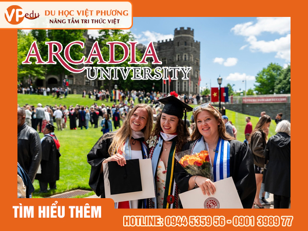 Một buổi lễ tốt nghiệp tại Đại học Arcadia University