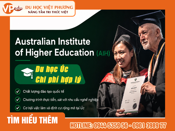 Australian Institute of Higher Education (AIH) | Du học Úc chi phí hợp lý
