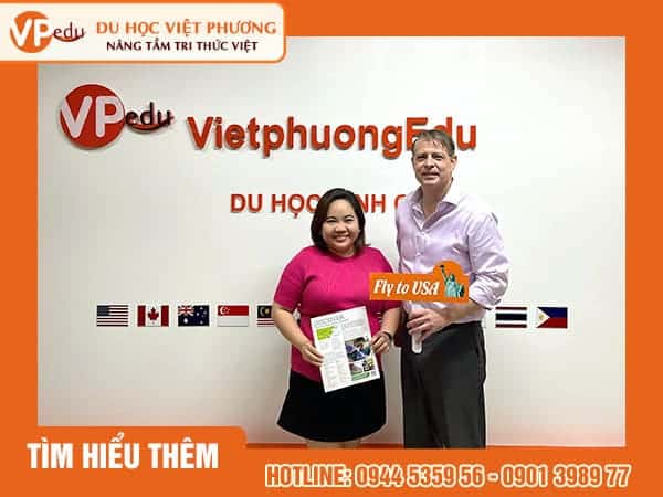 Trường York College of Pennsylvania tới thăm và làm việc với Du học Việt Phương