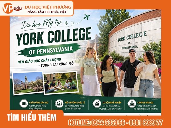 Du học Mỹ tại Trường York College of Pennsylvania
