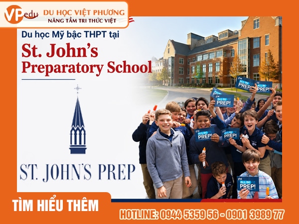 Du học Mỹ 2027 trường St. John’s Preparatory School