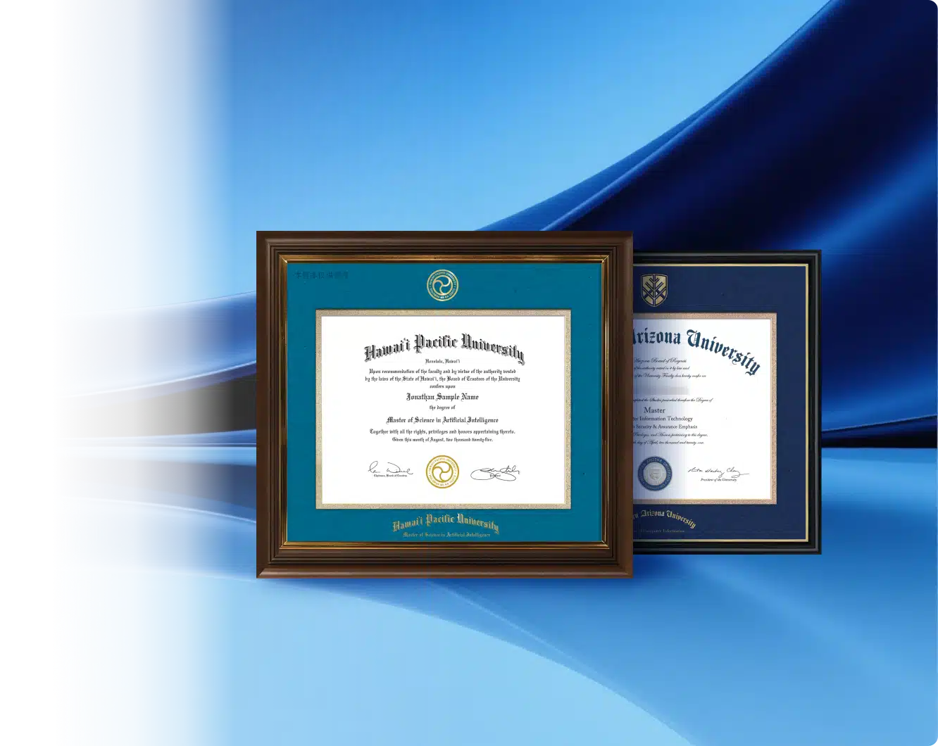Mẫu bằng thạc sĩ Hawaiʻi Pacific University