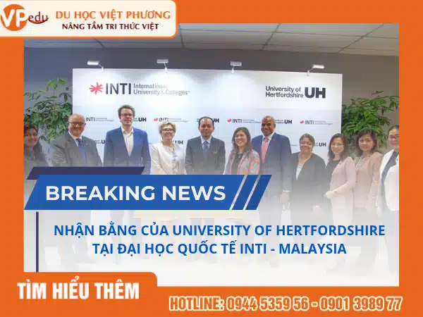 Du học Malaysia chương trình University of Hertfordshire tại INTI