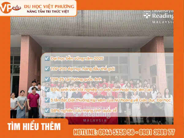 Top list những điều nổi bật của Đại học Reading Malaysia